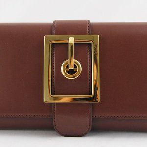 GUCCI LADY BUCKLE CLUTCH 11"LX6"HX1"D